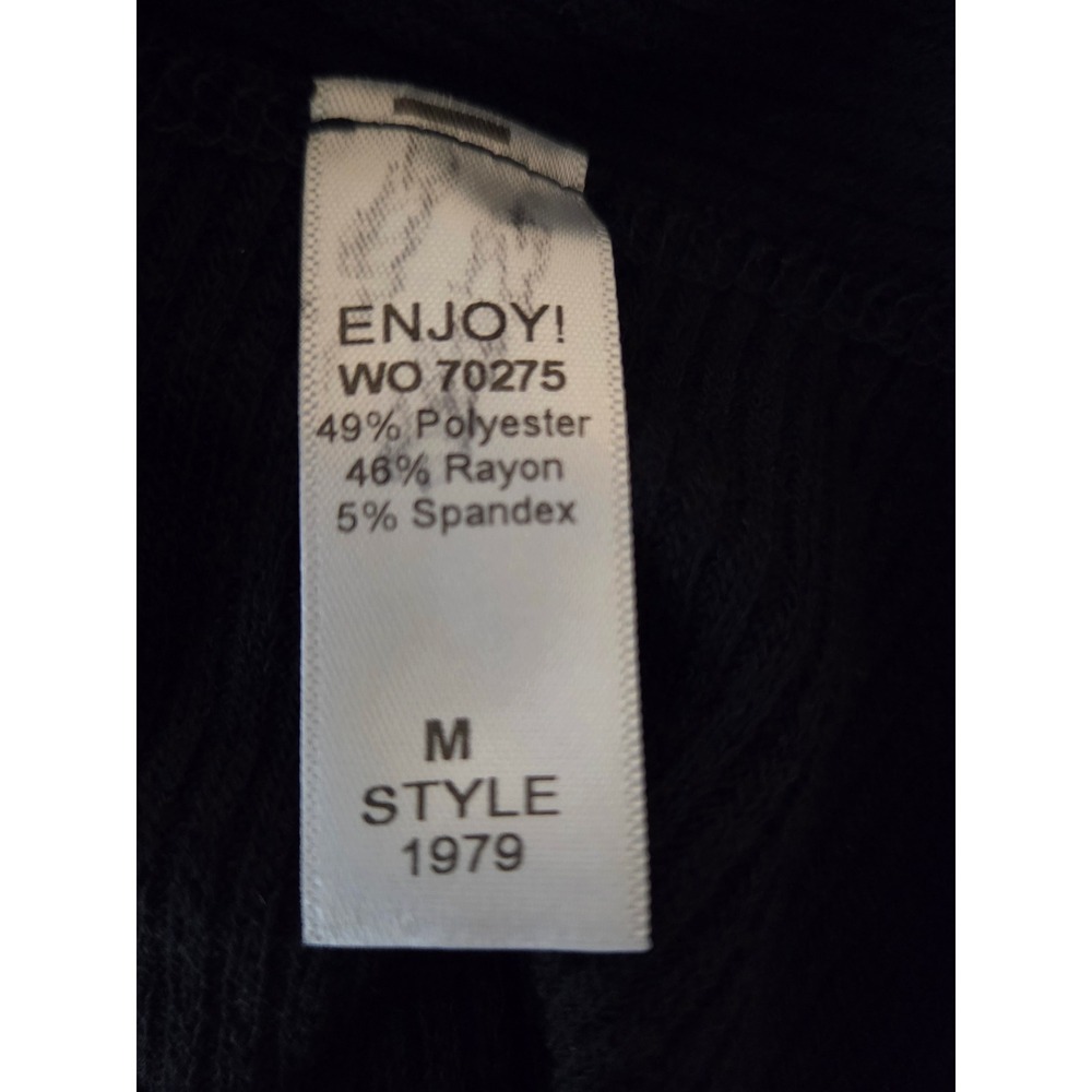 MICHAEL STARS open front cardigan Women's Medium lightweight sweater black NWT - Picture 7 of 7